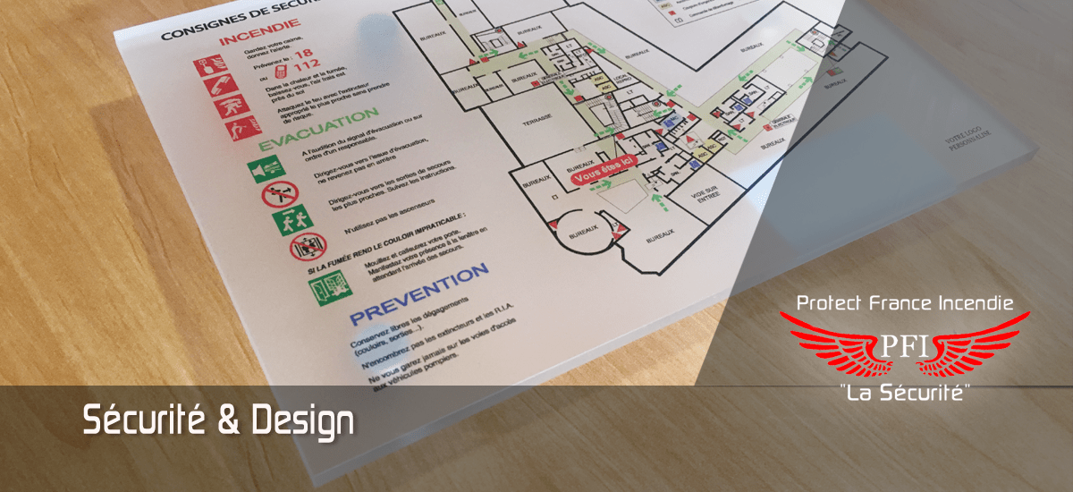 Plans de Sécurité Incendie Crystal Blanc Design - Plan de Sécurité Incendie Design