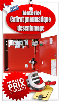 Coffret pneumatique de désenfumage