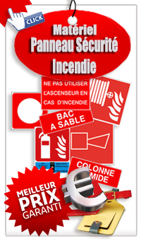 Panneau produits sécurité incendie